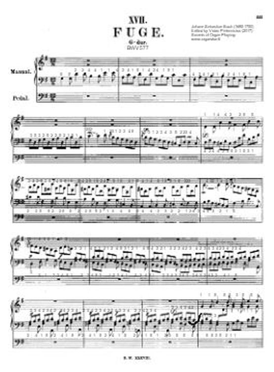G Minor Bach (pedal & finger annotated) Sheet music for Piano